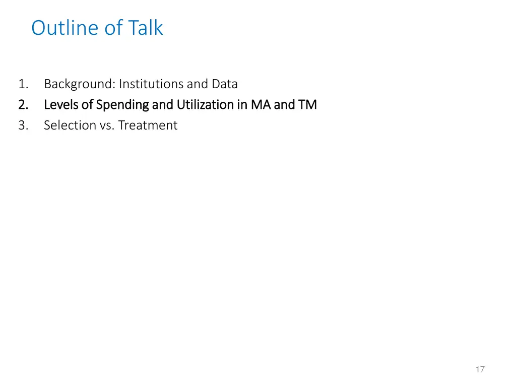 outline of talk 2