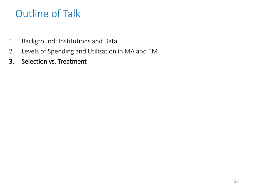outline of talk 3