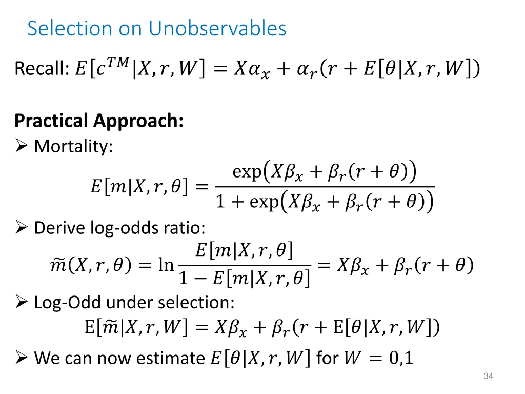 selection on unobservables 1