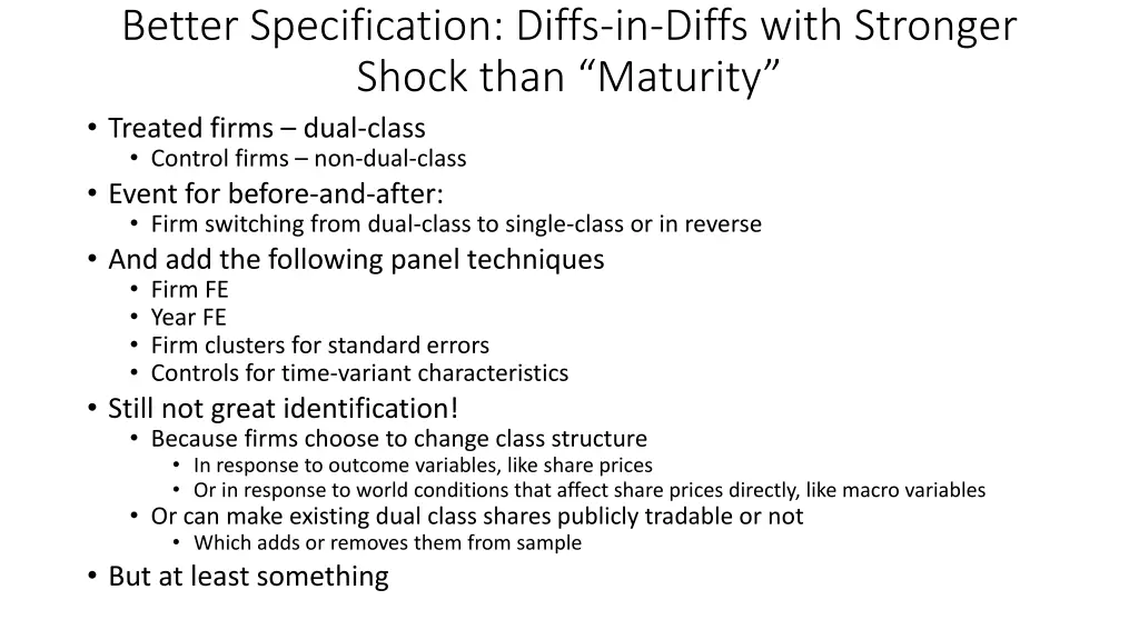better specification diffs in diffs with stronger