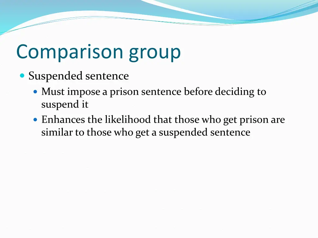 comparison group