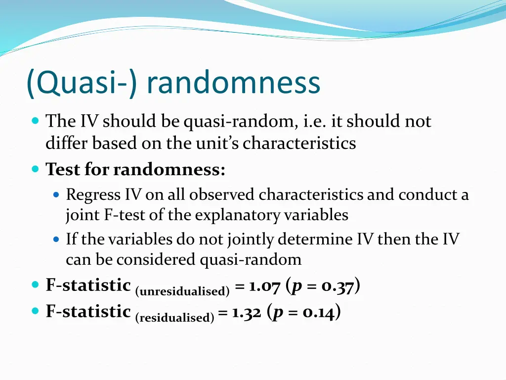 quasi randomness