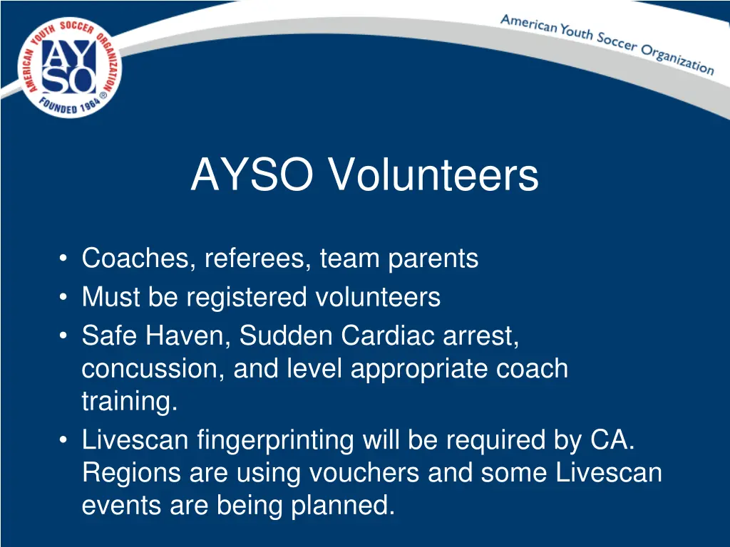 ayso volunteers
