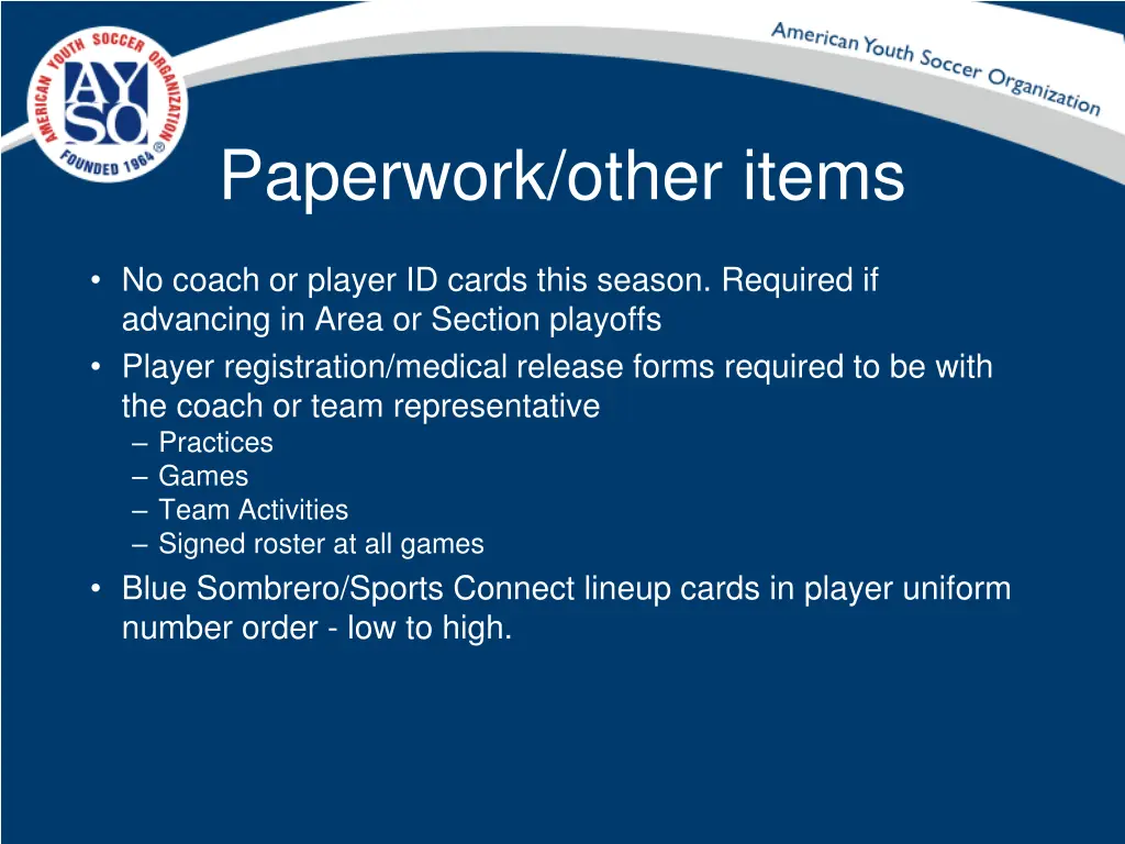 paperwork other items
