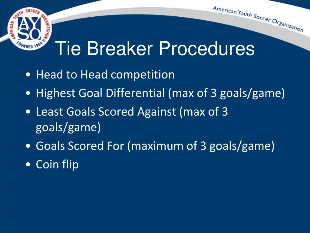 tie breaker procedures