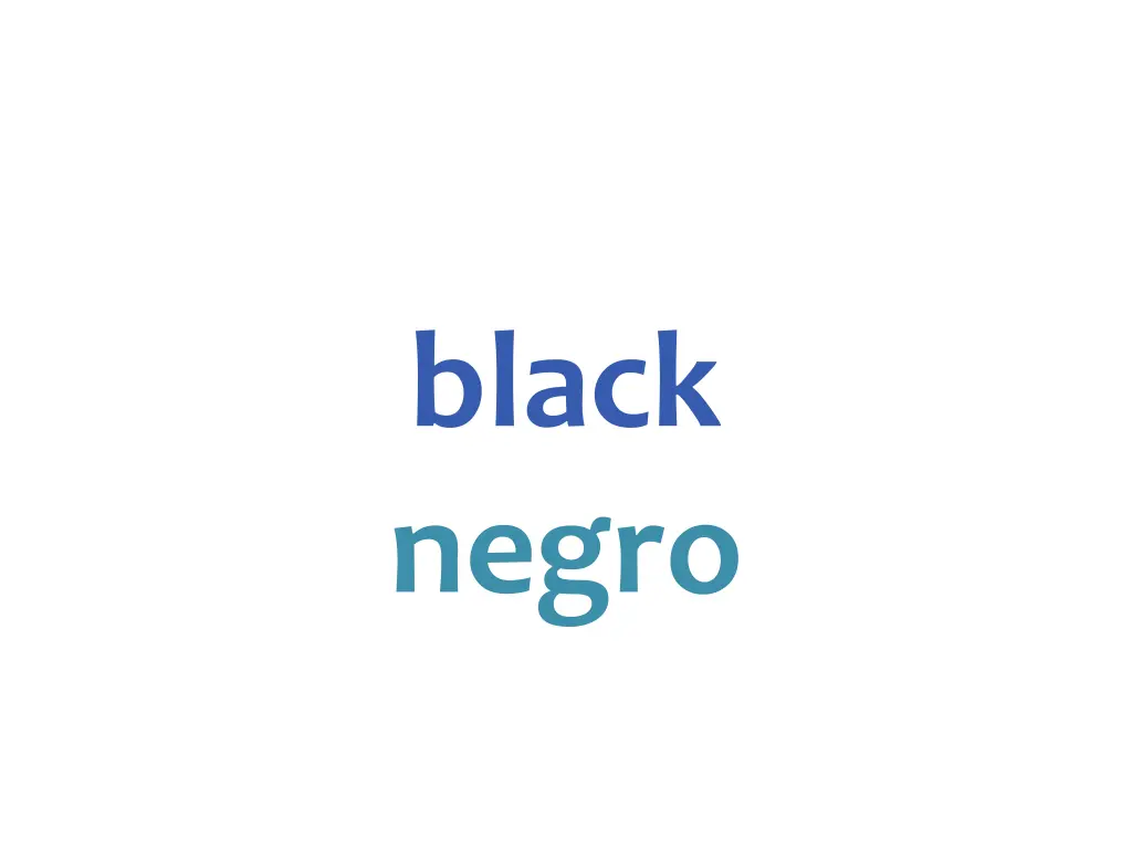 black negro