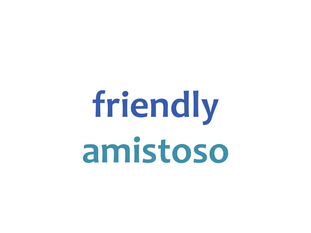 friendly amistoso