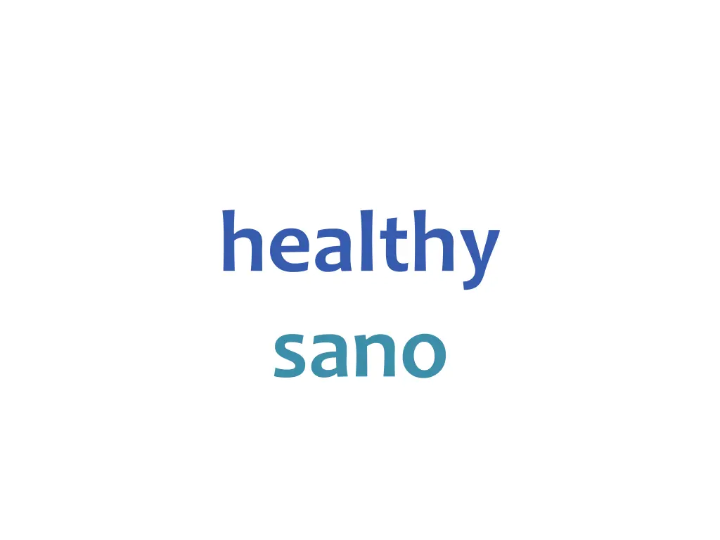 healthy sano