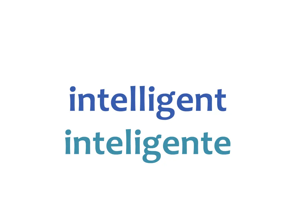 intelligent inteligente