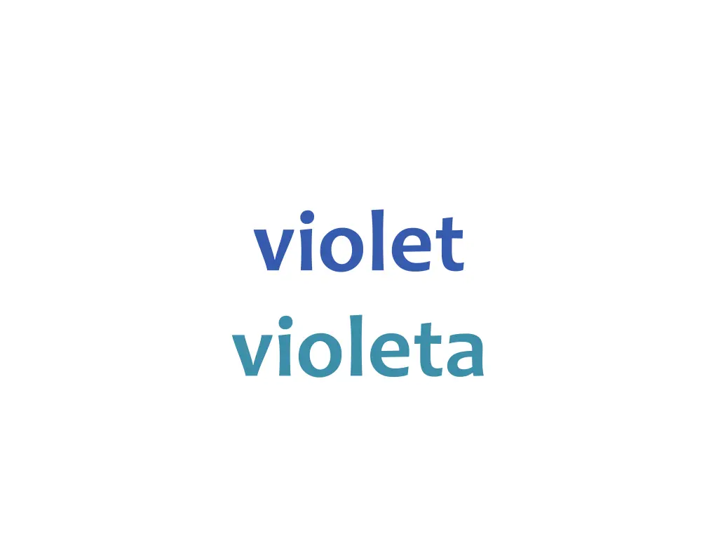 violet violeta