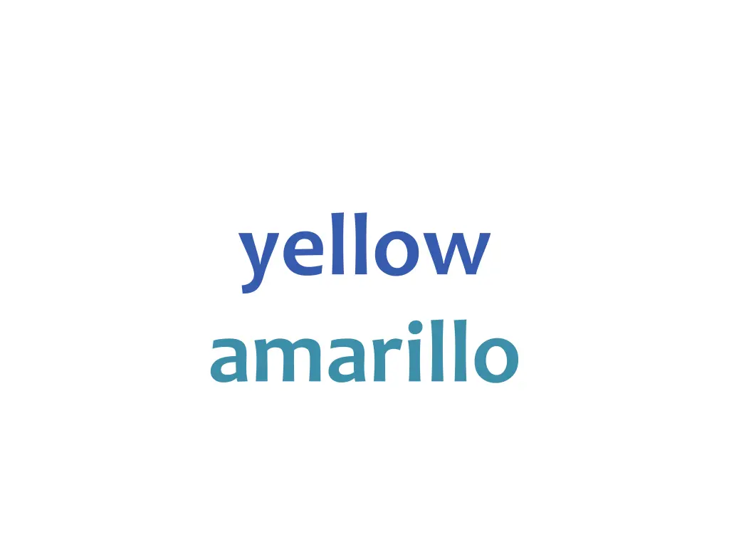 yellow amarillo