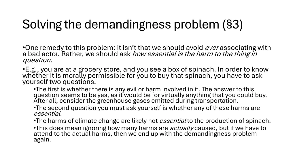 solving the demandingness problem 3