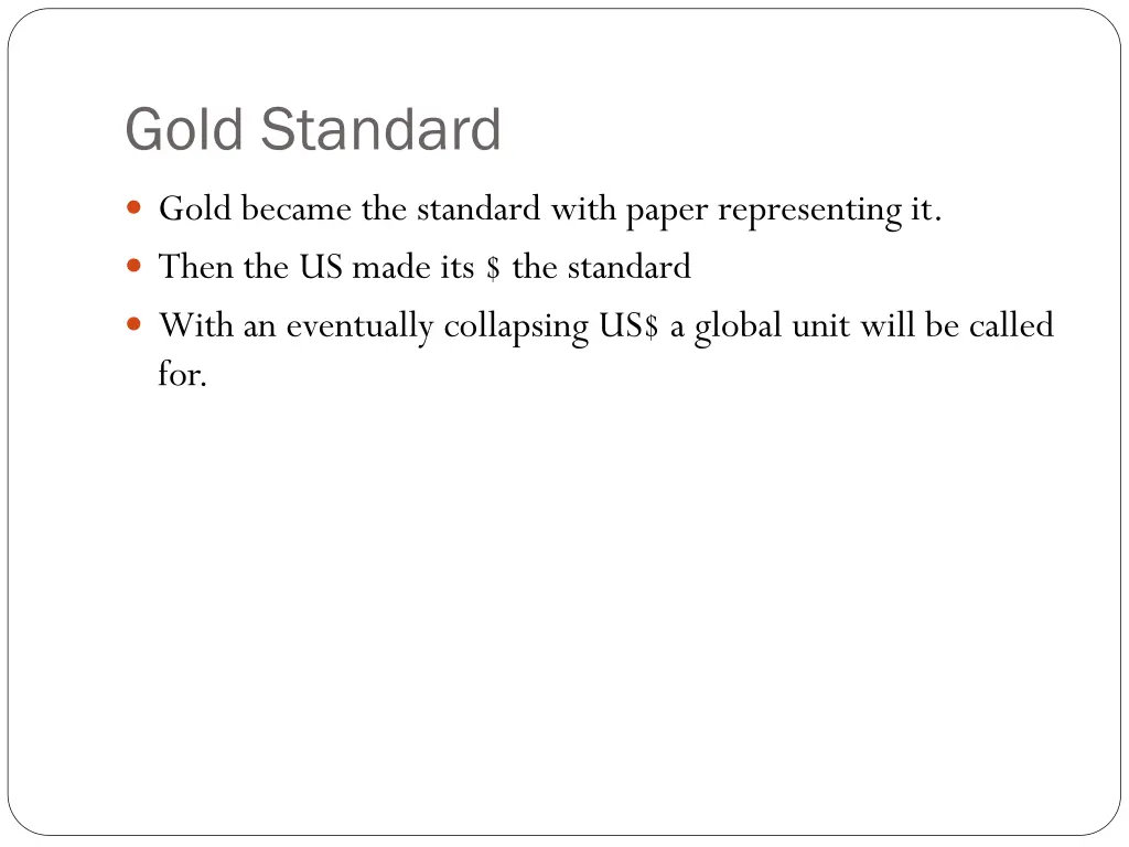 gold standard
