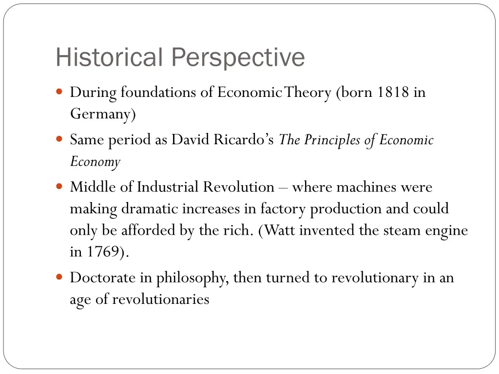 historical perspective