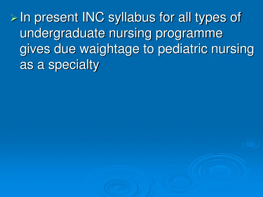 in present inc syllabus for all types