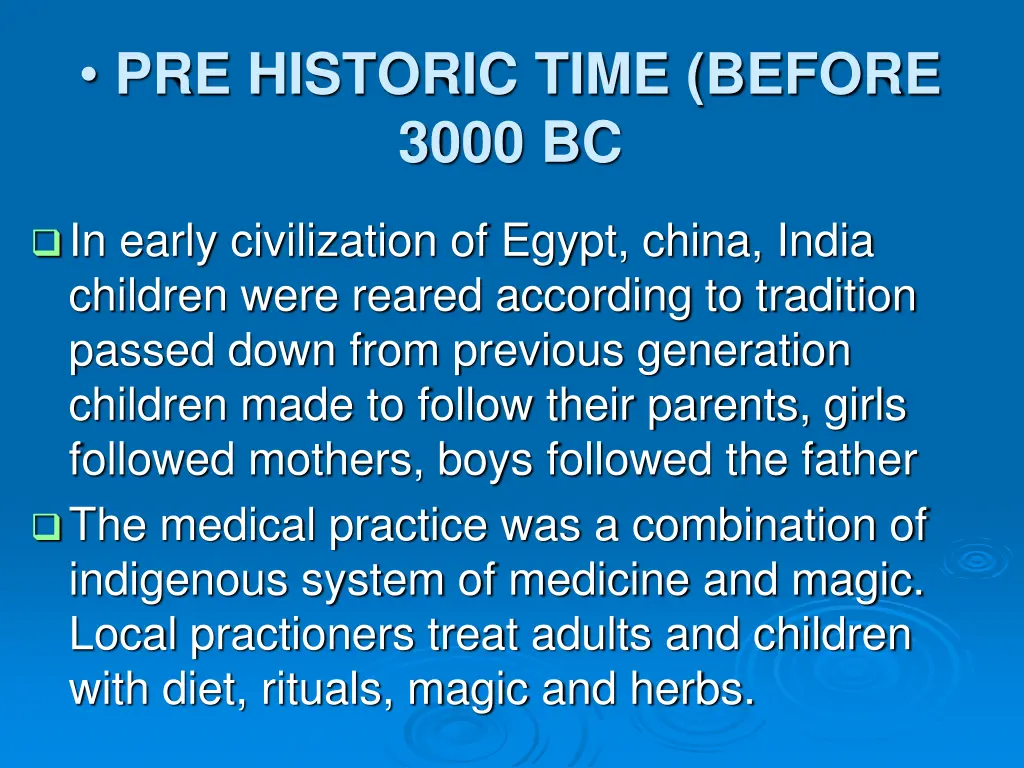 pre historic time before 3000 bc