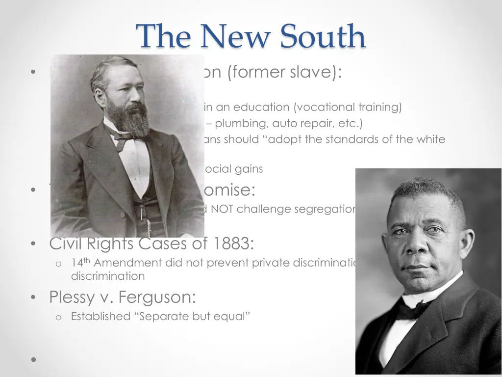 the new south booker t washington former slave
