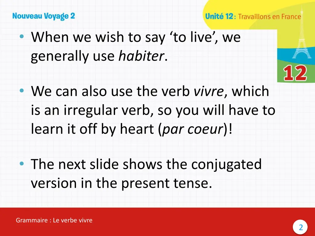 when we wish to say to live we generally