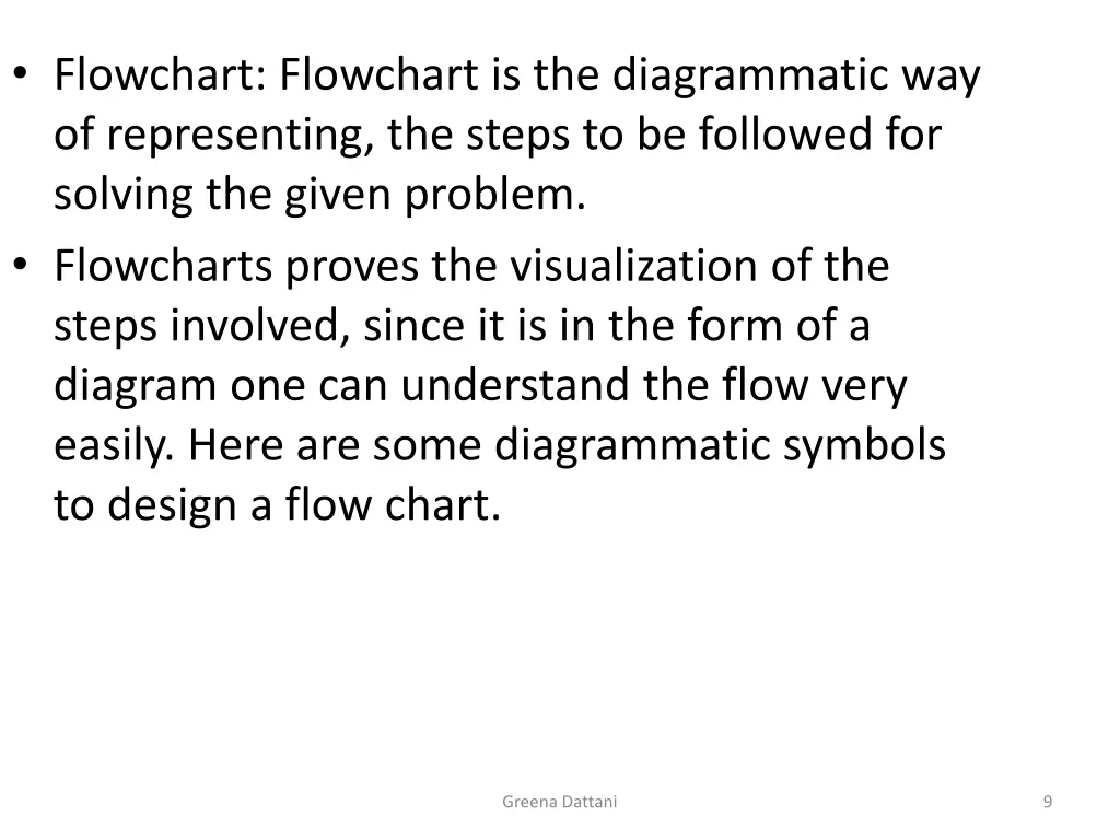 flowchart flowchart is the diagrammatic