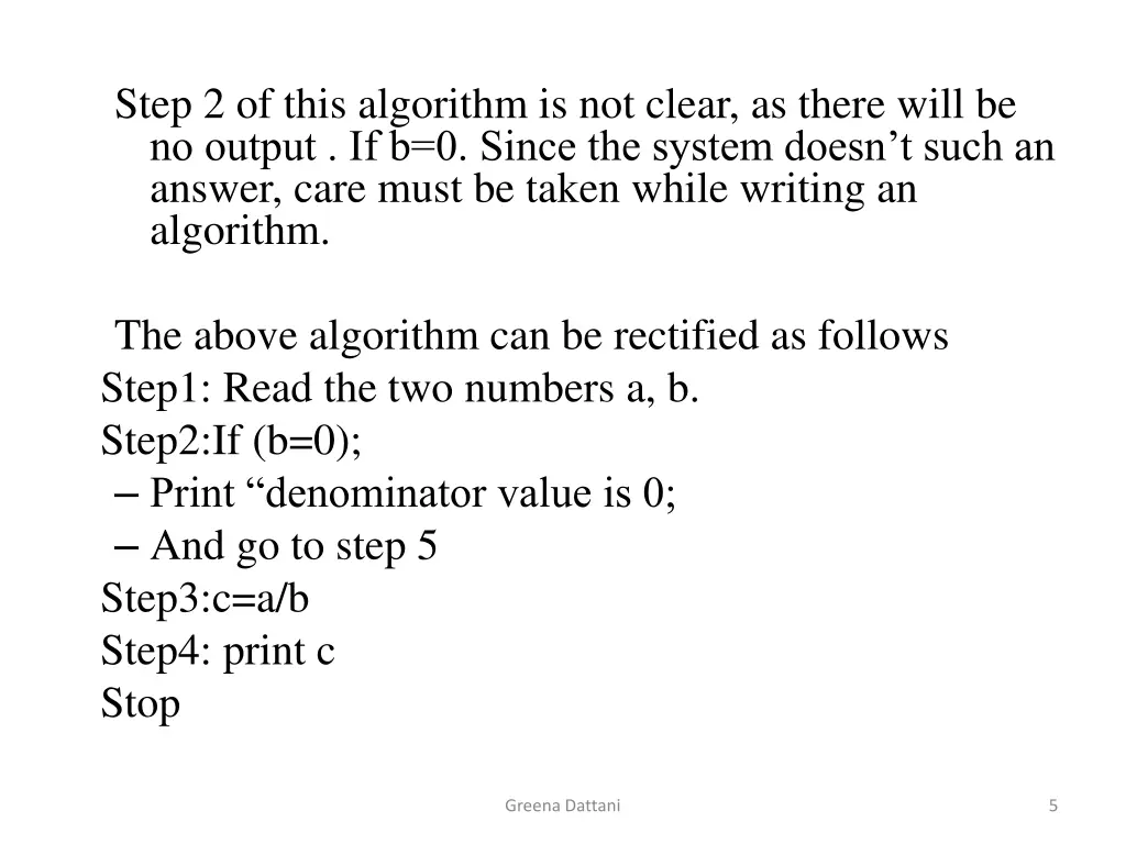step 2 of this algorithm is not clear as there