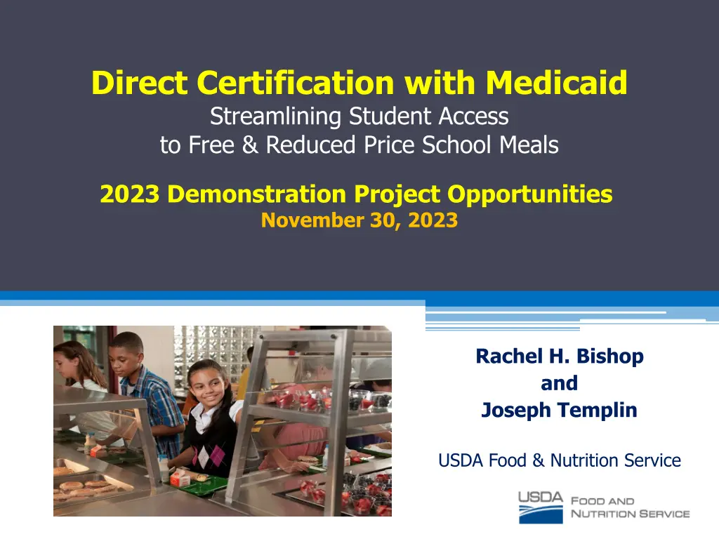 direct certification with medicaid streamlining