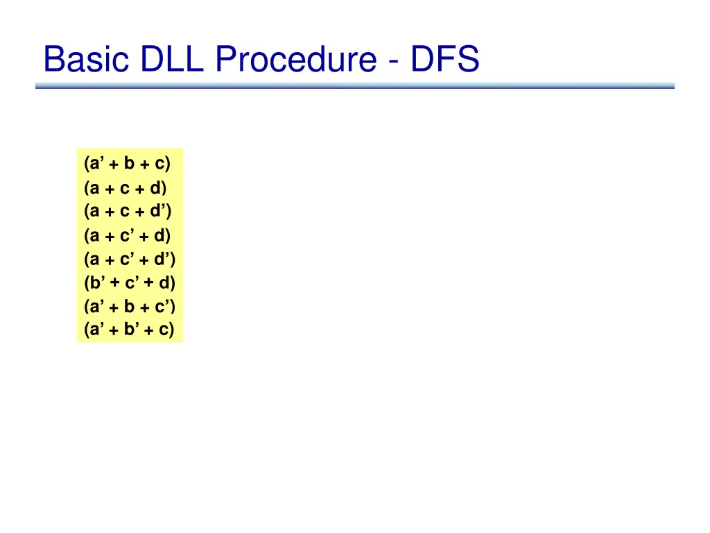 basic dll procedure dfs