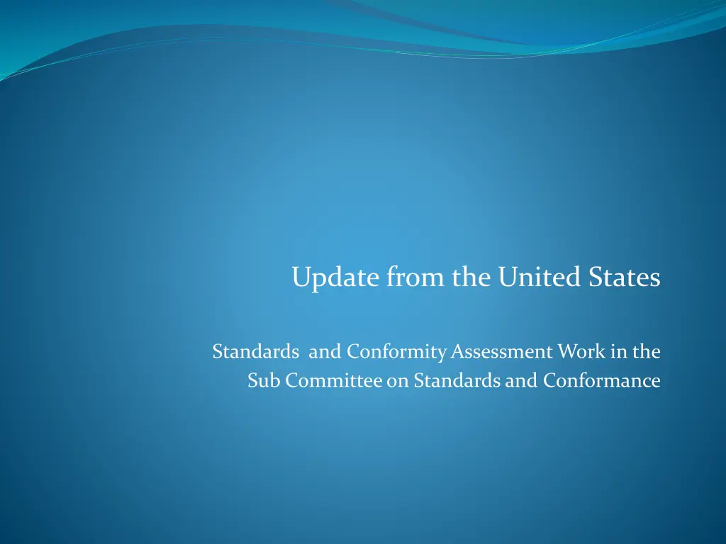 update from the united states