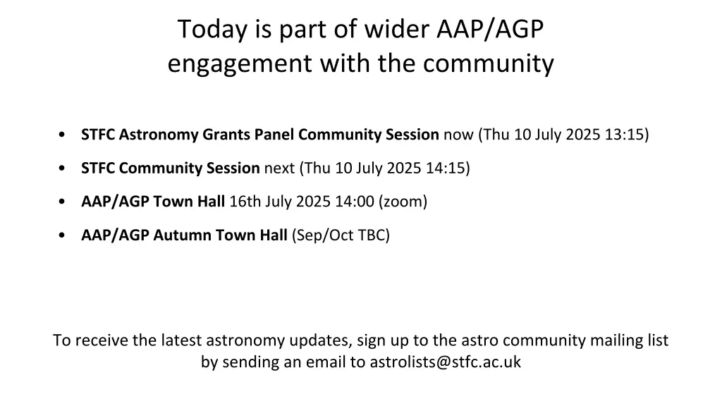 today is part of wider aap agp engagement with