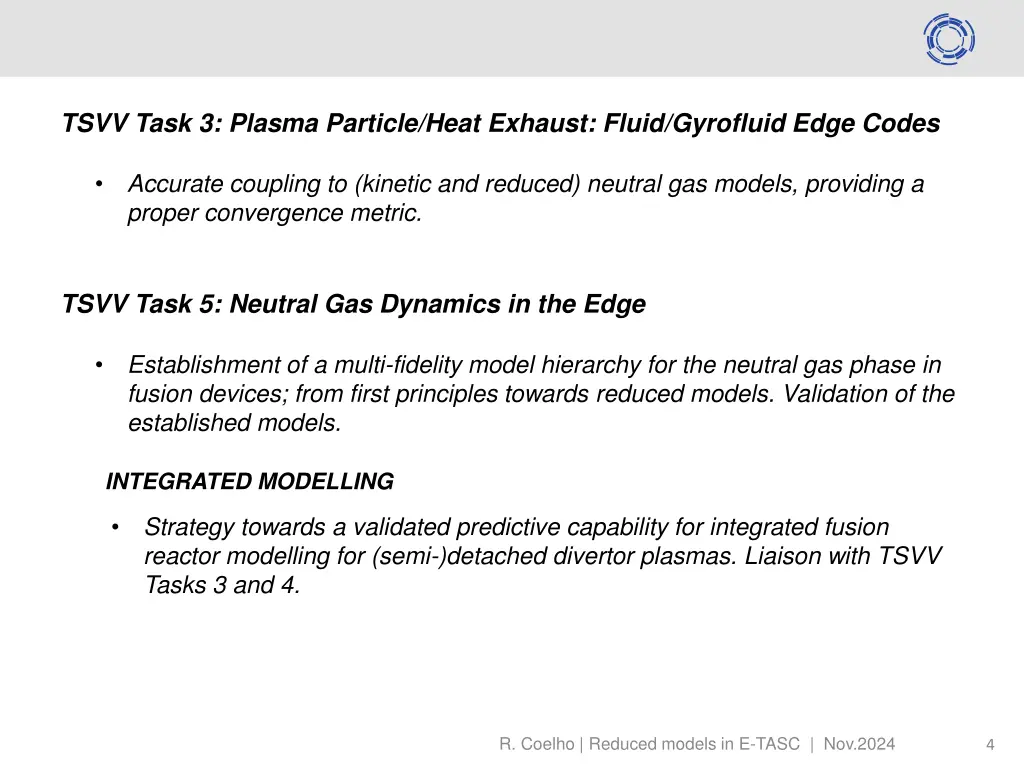 tsvv task 3 plasma particle heat exhaust fluid