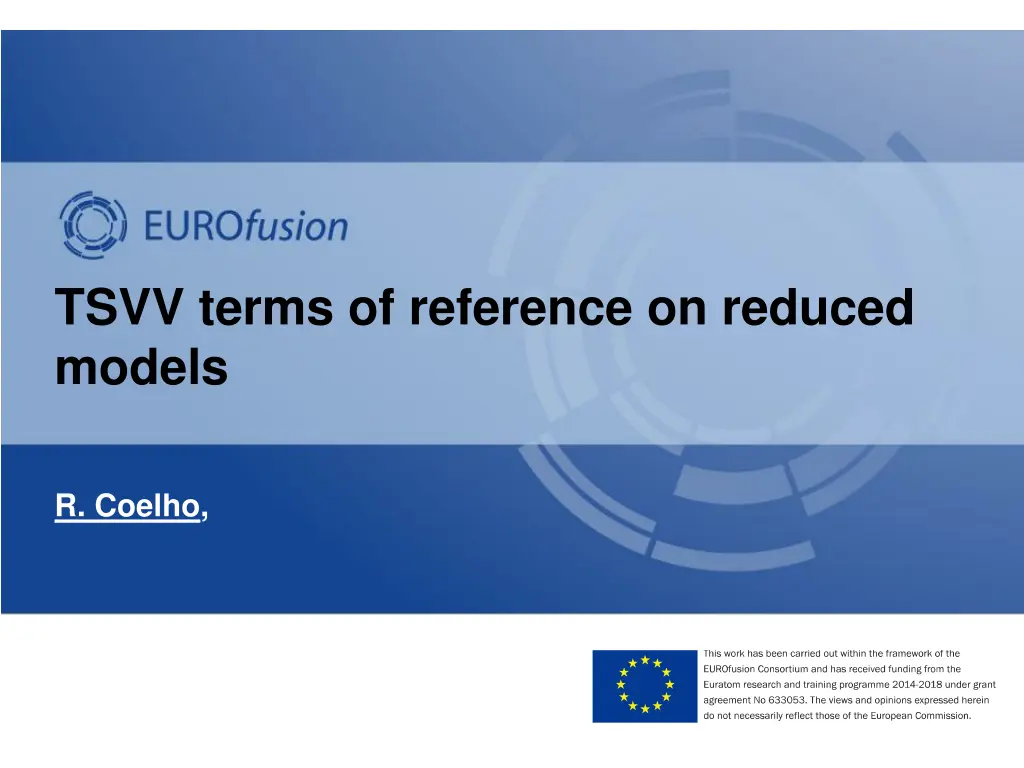 tsvv terms of reference on reduced models