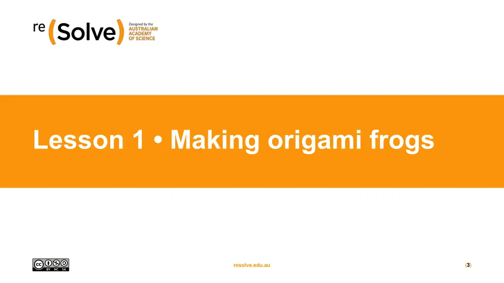 lesson 1 making origami frogs