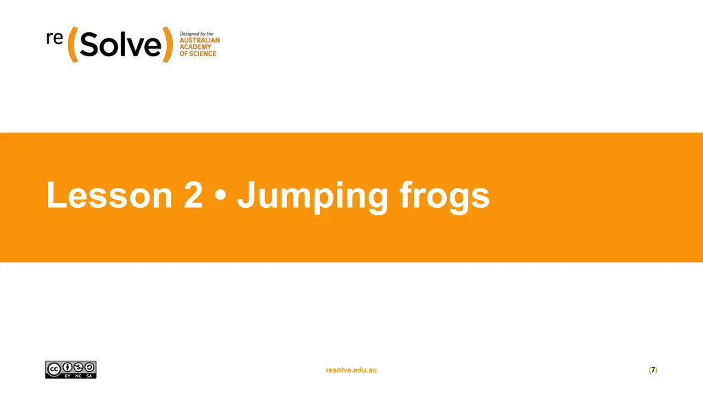 lesson 2 jumping frogs