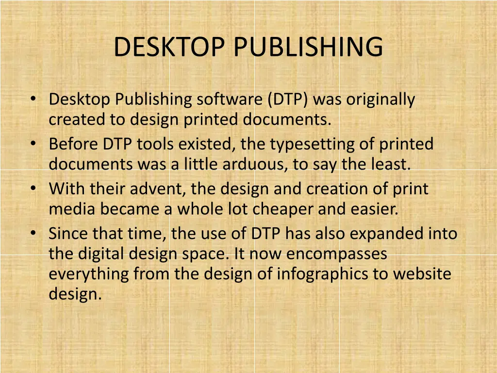 desktop publishing