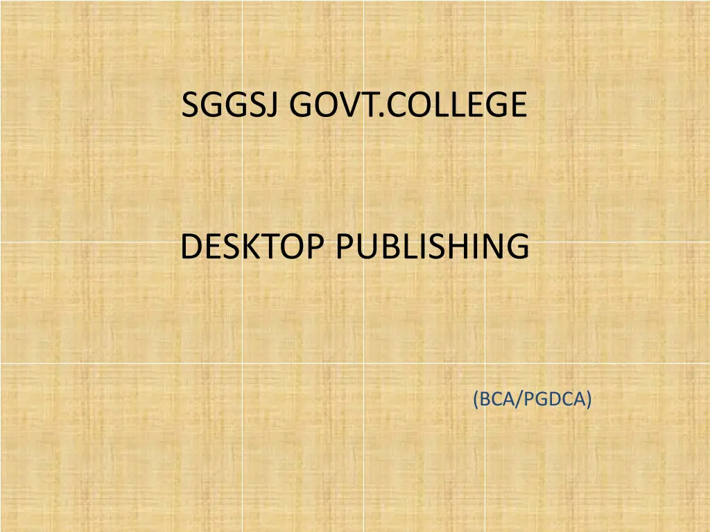 sggsj govt college