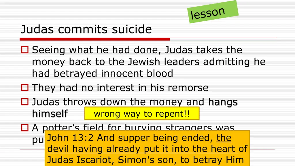 judas commits suicide 3