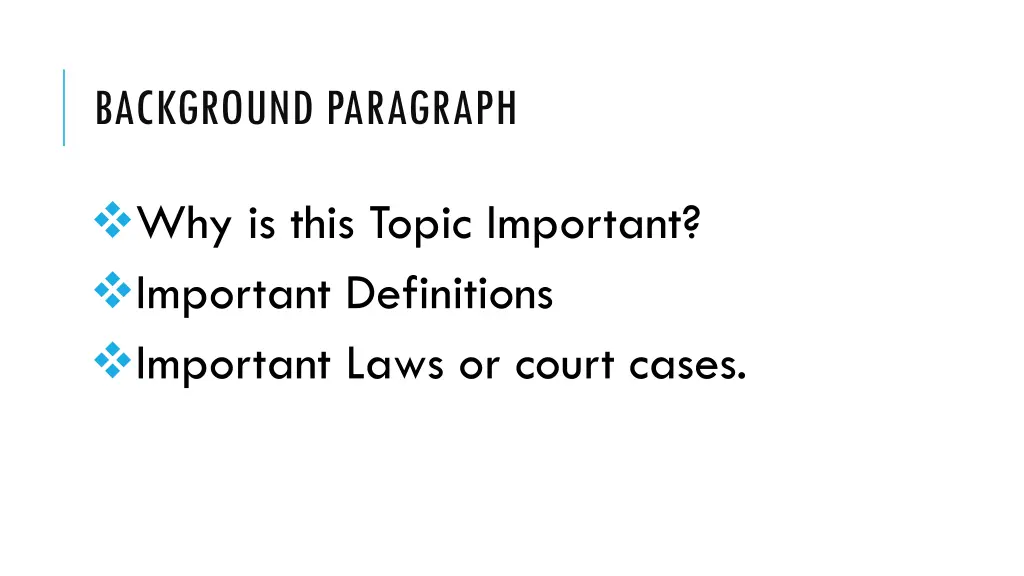 background paragraph