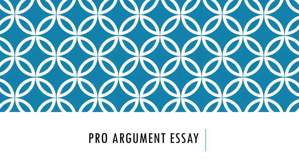 pro argument essay