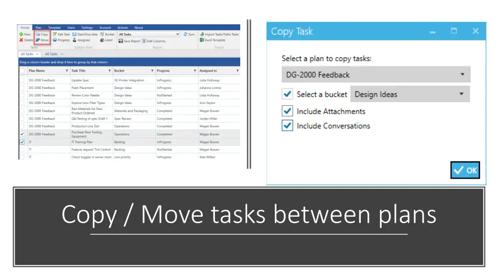 copy move tasks between plans