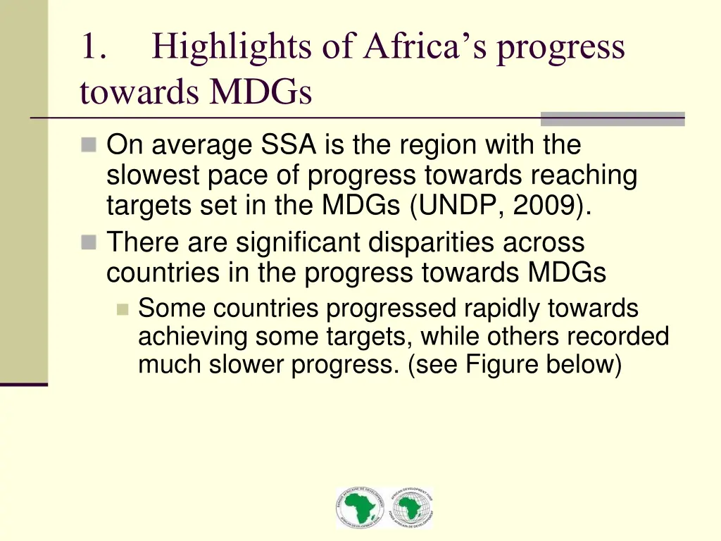 1 towards mdgs