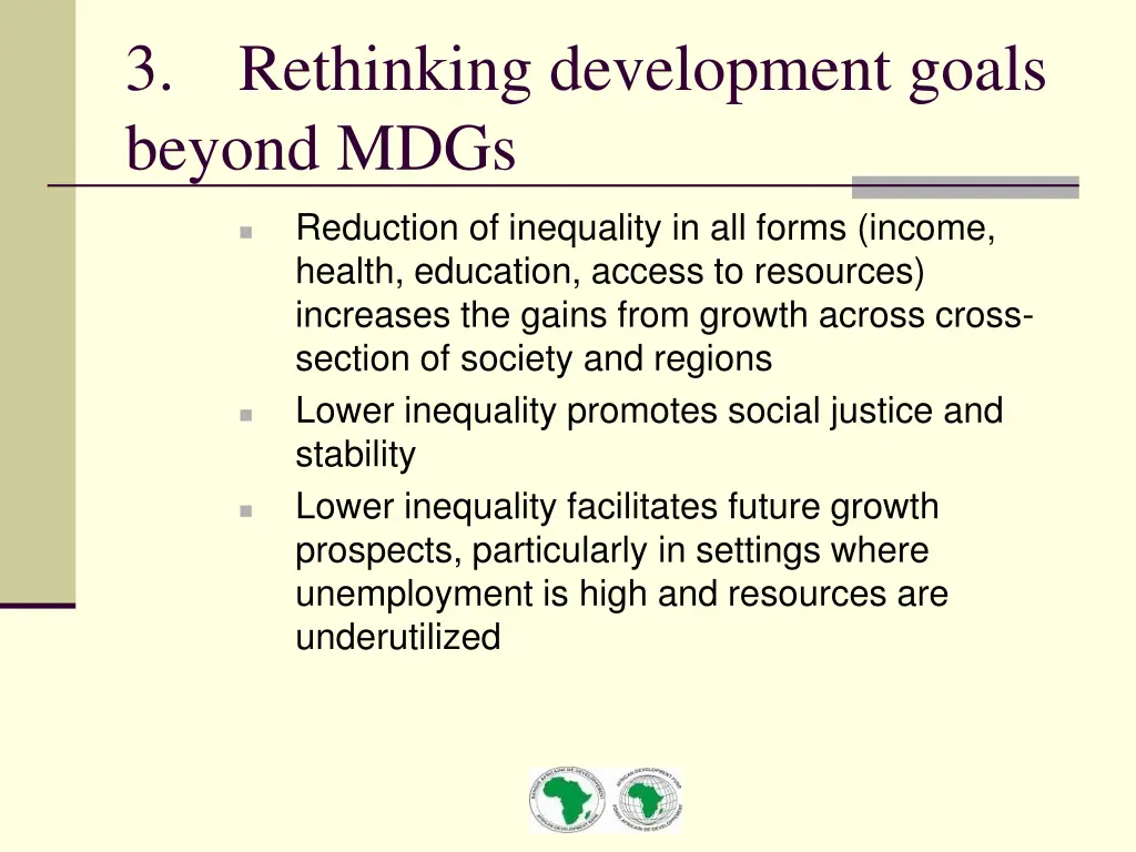 3 beyond mdgs