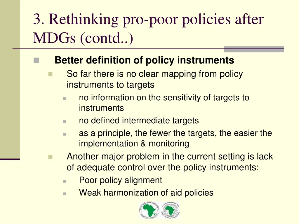 3 rethinking pro poor policies after mdgs contd