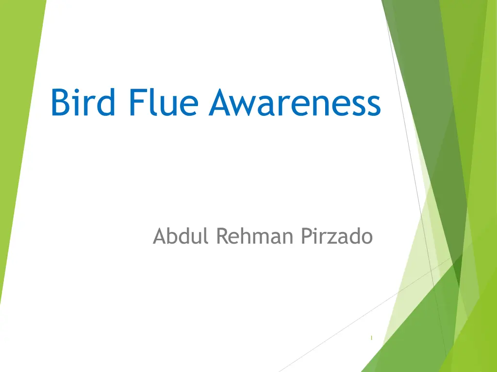 bird flue awareness
