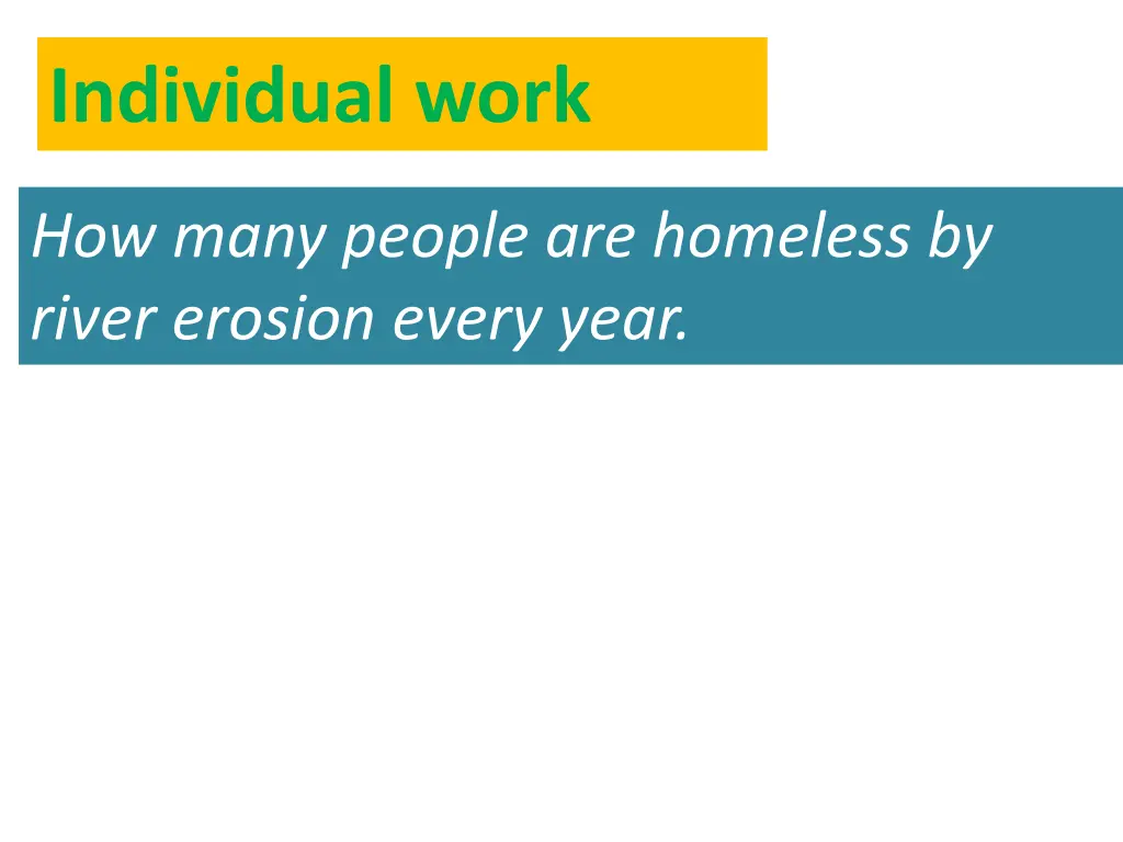 individual work