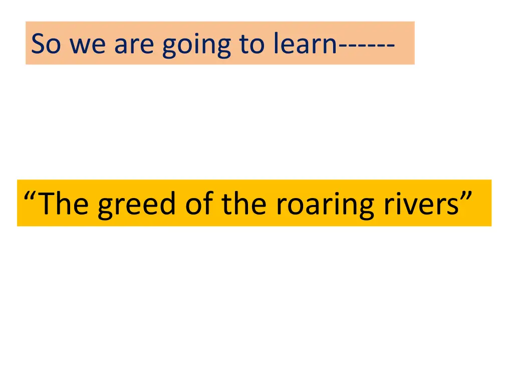 so we are going to learn