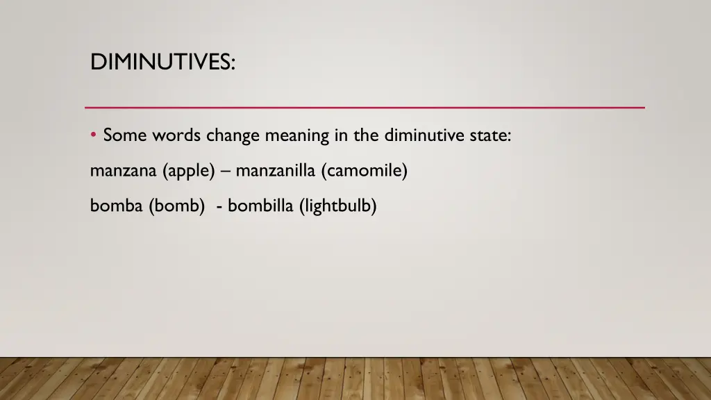 diminutives 2