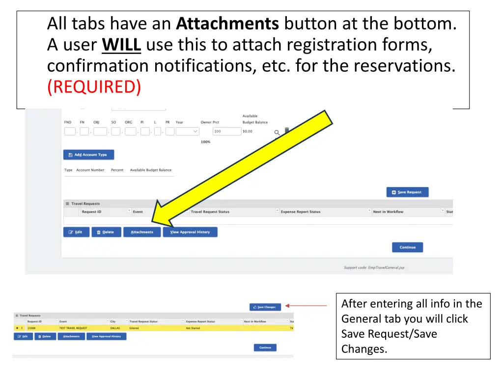 all tabs have an attachments button at the bottom
