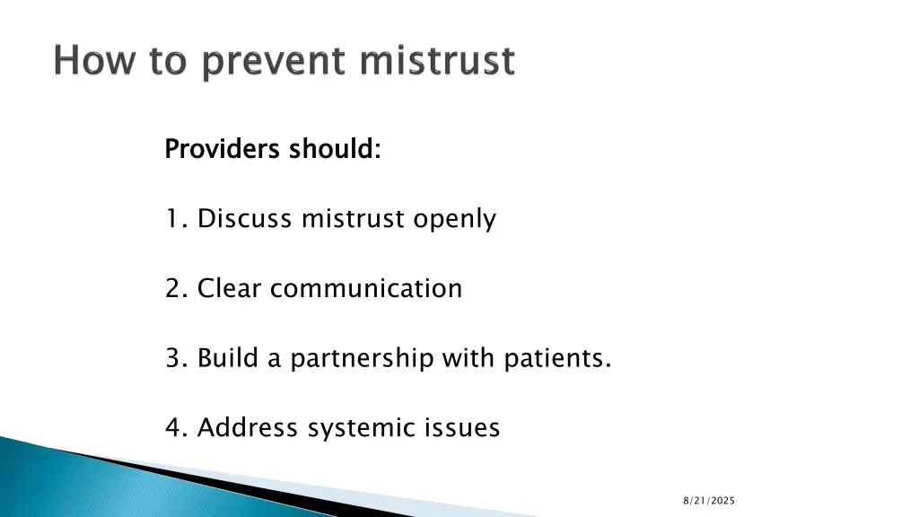 providers should