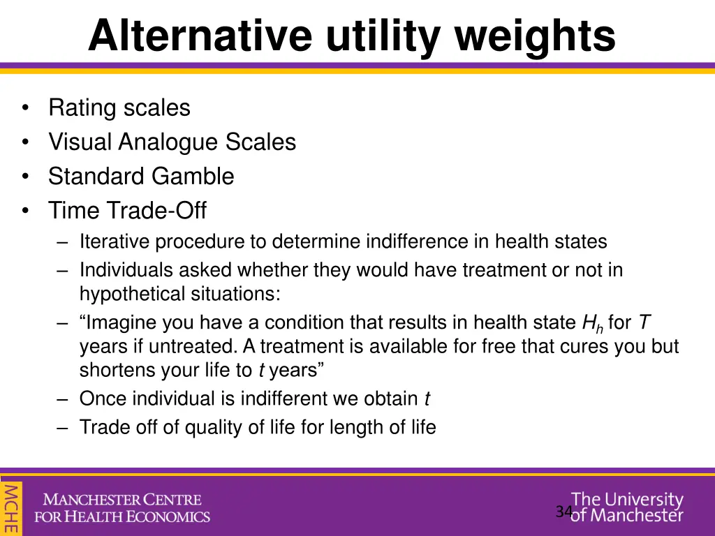 alternative utility weights 4