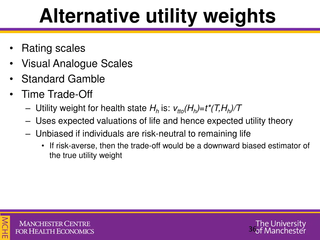 alternative utility weights 5