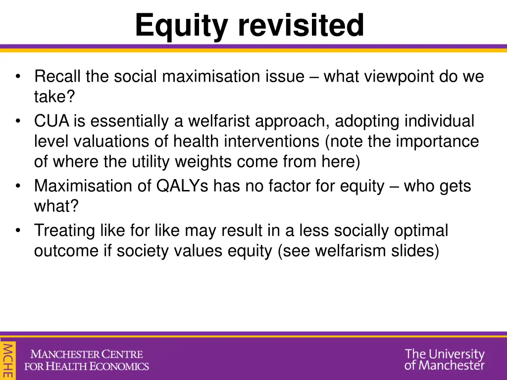 equity revisited